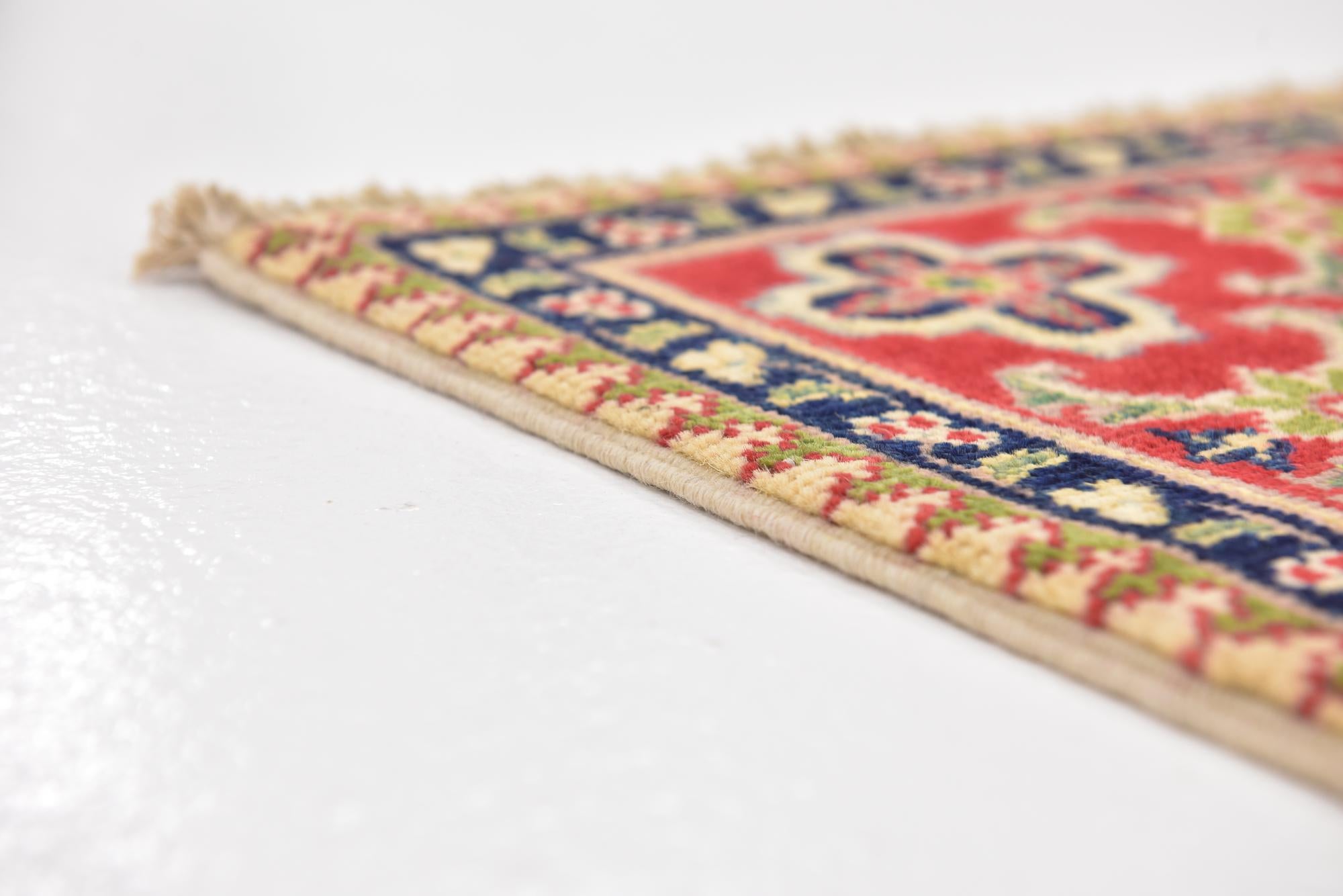 4' x 6' Hand Knotted Kazak Rug