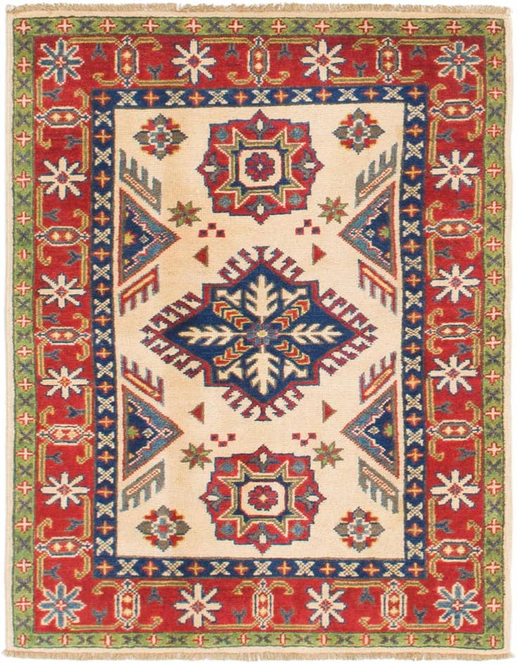 Detail image of 2' 8 x 4' 2 Hand Knotted Kazak Rug
