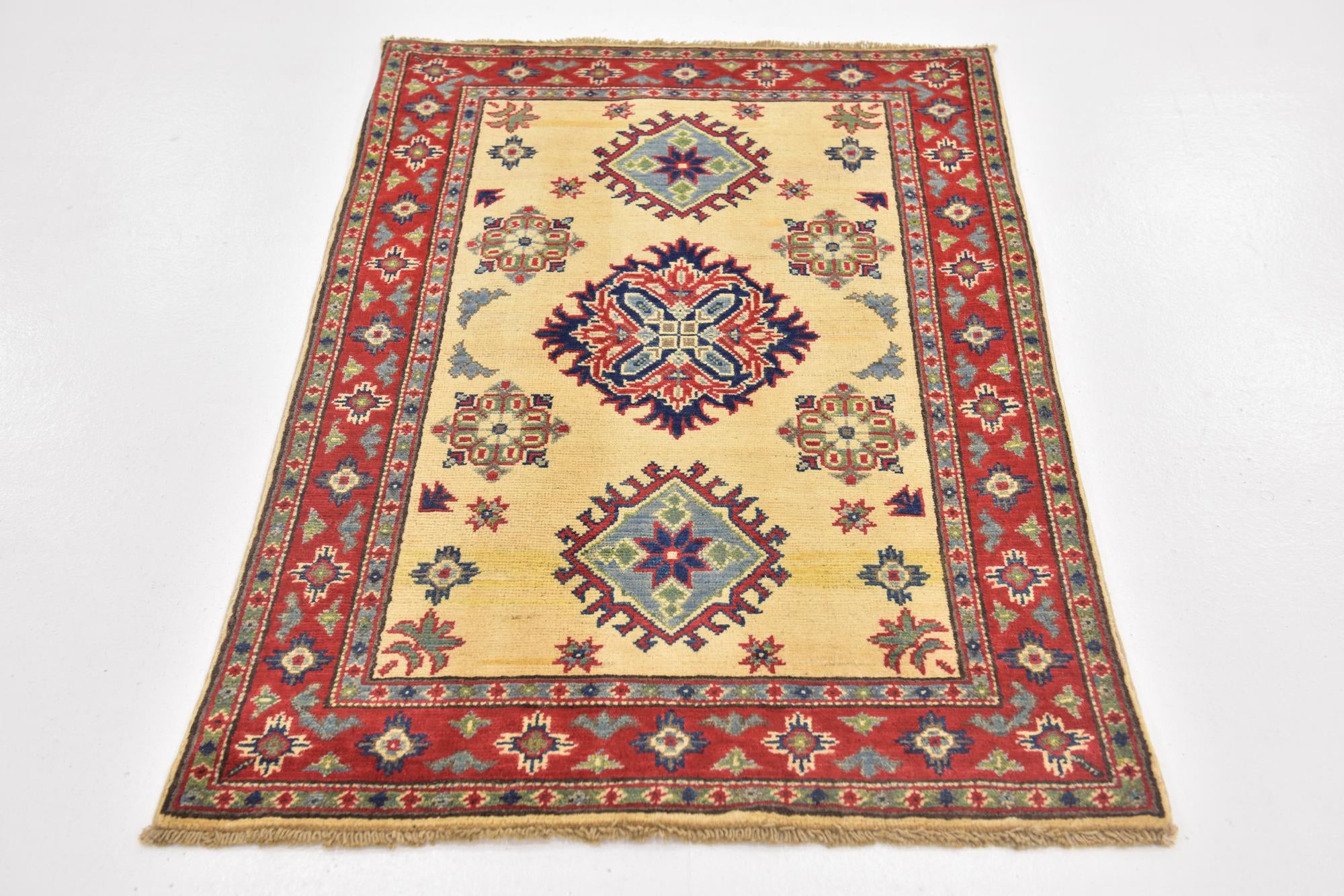 2' 9 x 4' 2 Hand Knotted Kazak Rug