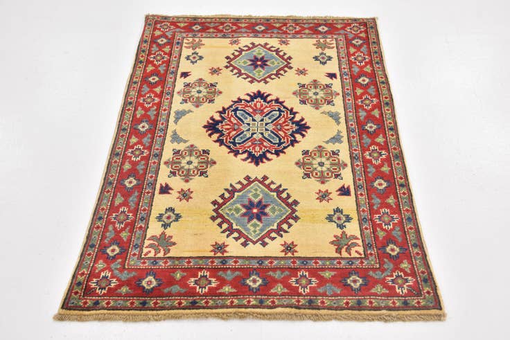 Detail image of 2' 9 x 4' 2 Hand Knotted Kazak Rug