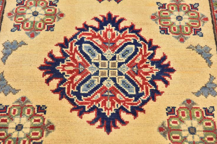 Detail image of 2' 9 x 4' 2 Hand Knotted Kazak Rug