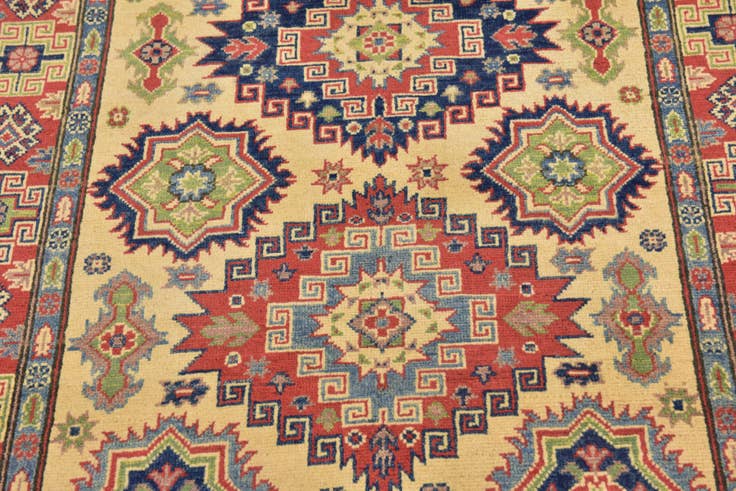Detail image of 4' x 6' Hand Knotted Kazak Rug