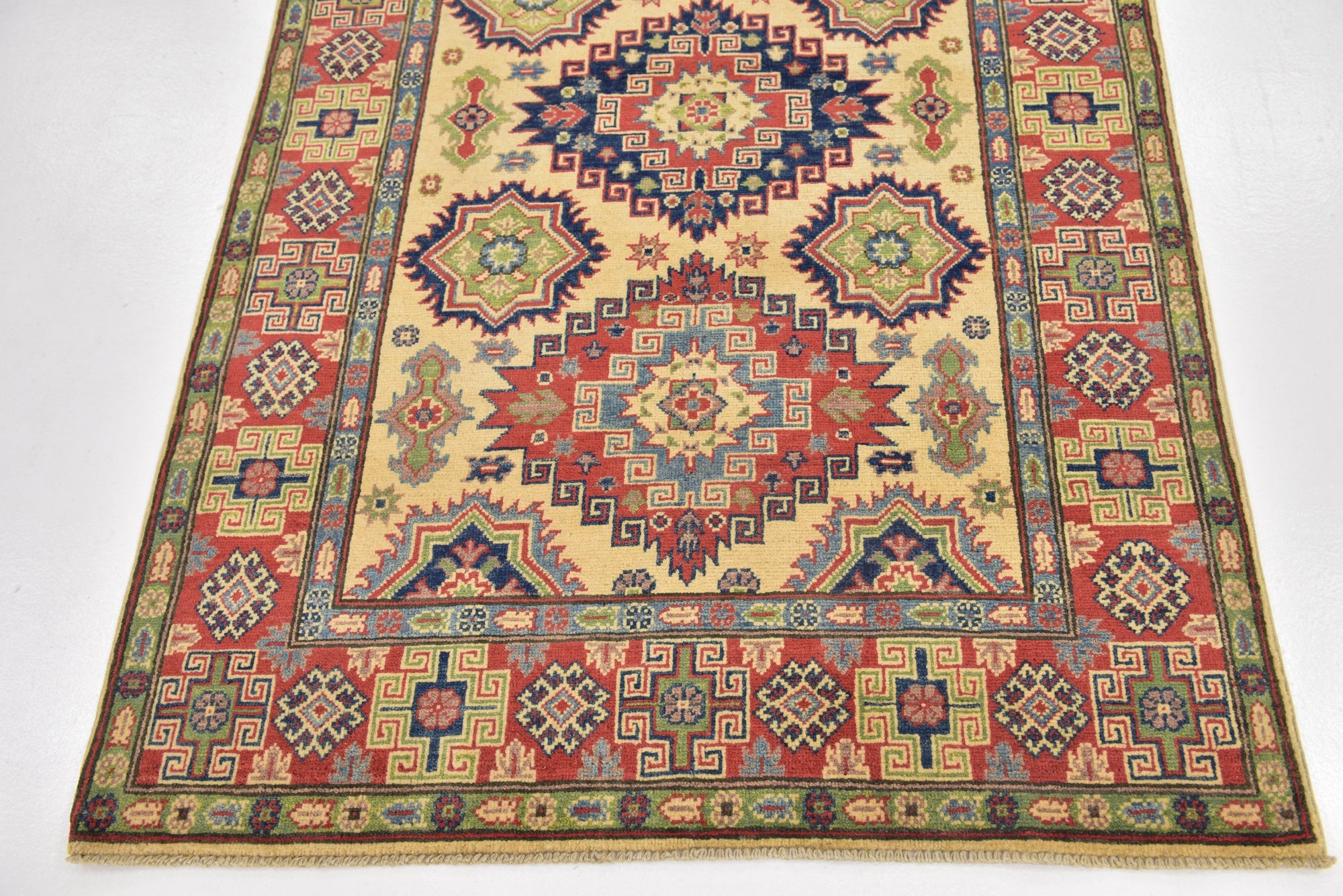 4' x 6' Hand Knotted Kazak Rug