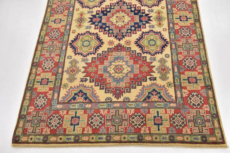 Detail image of 4' x 6' Hand Knotted Kazak Rug