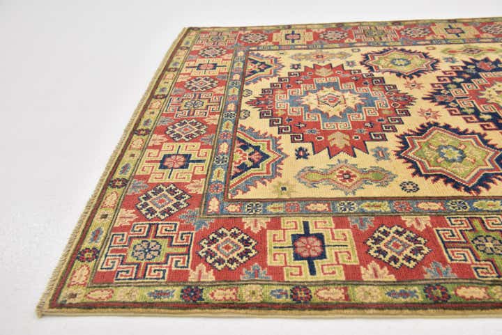 4' x 6' Hand Knotted Kazak Rug