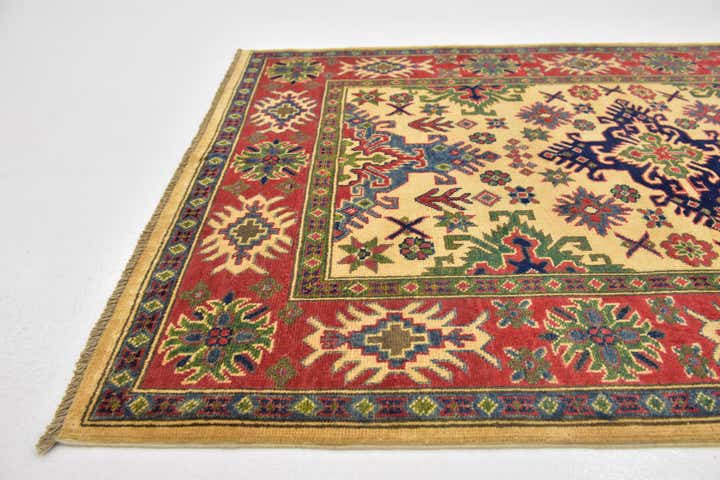 4' x 5' 10 Hand Knotted Kazak Rug