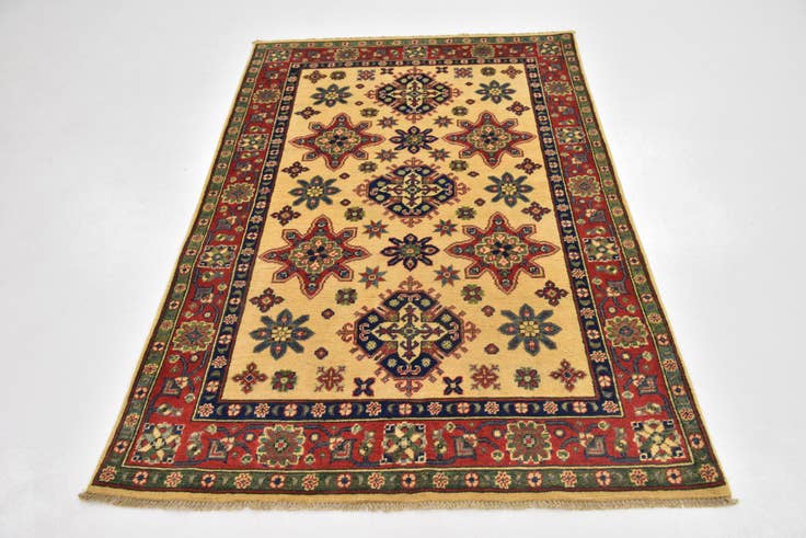 Detail image of 4' x 6' Hand Knotted Kazak Rug