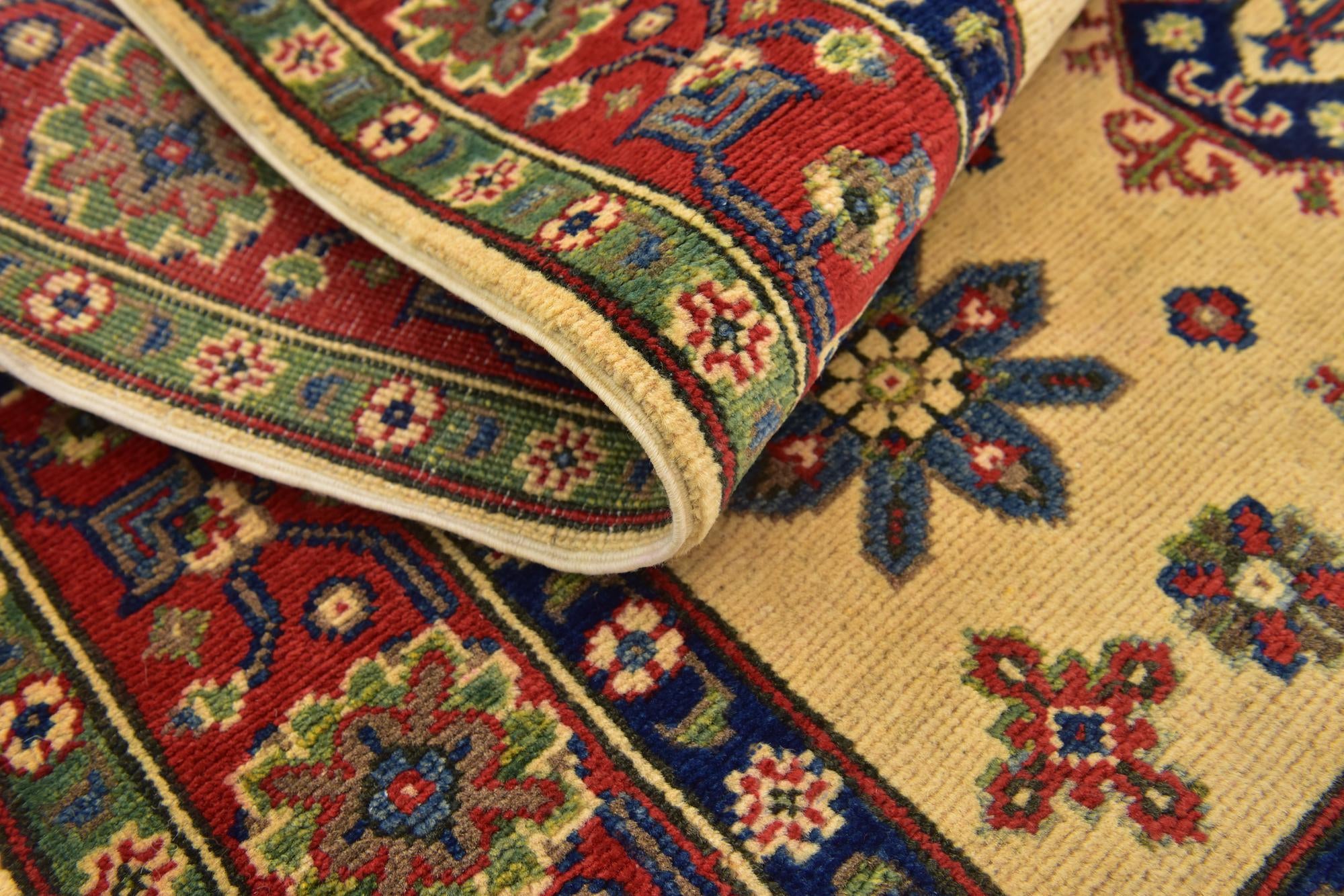 4' x 6' Hand Knotted Kazak Rug