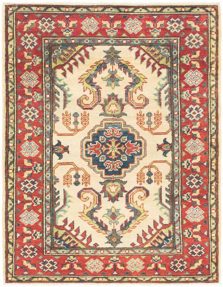 Detail image of 2' 10 x 4' 5 Hand Knotted Kazak Rug