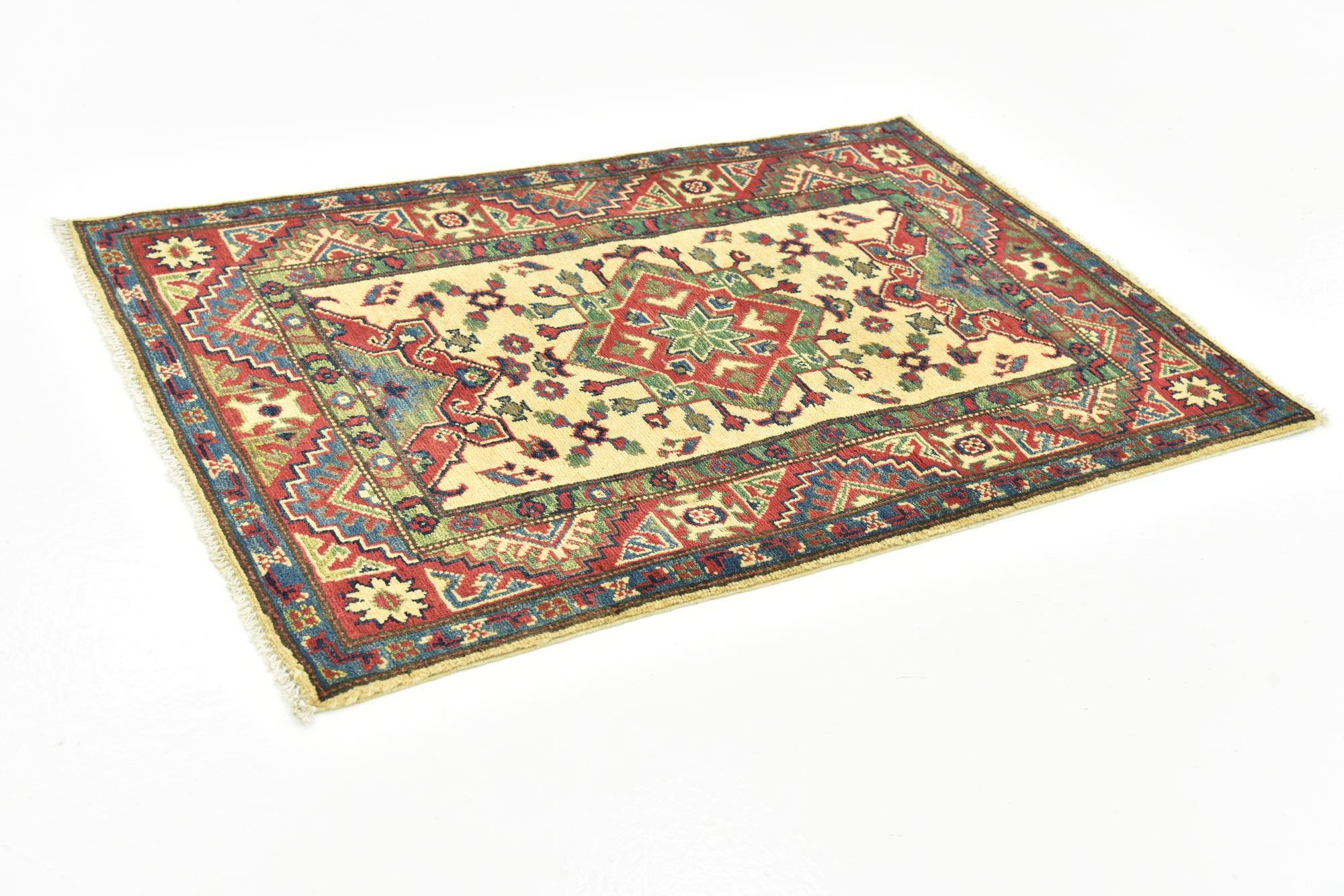 2' 9 x 4' 2 Hand Knotted Kazak Rug