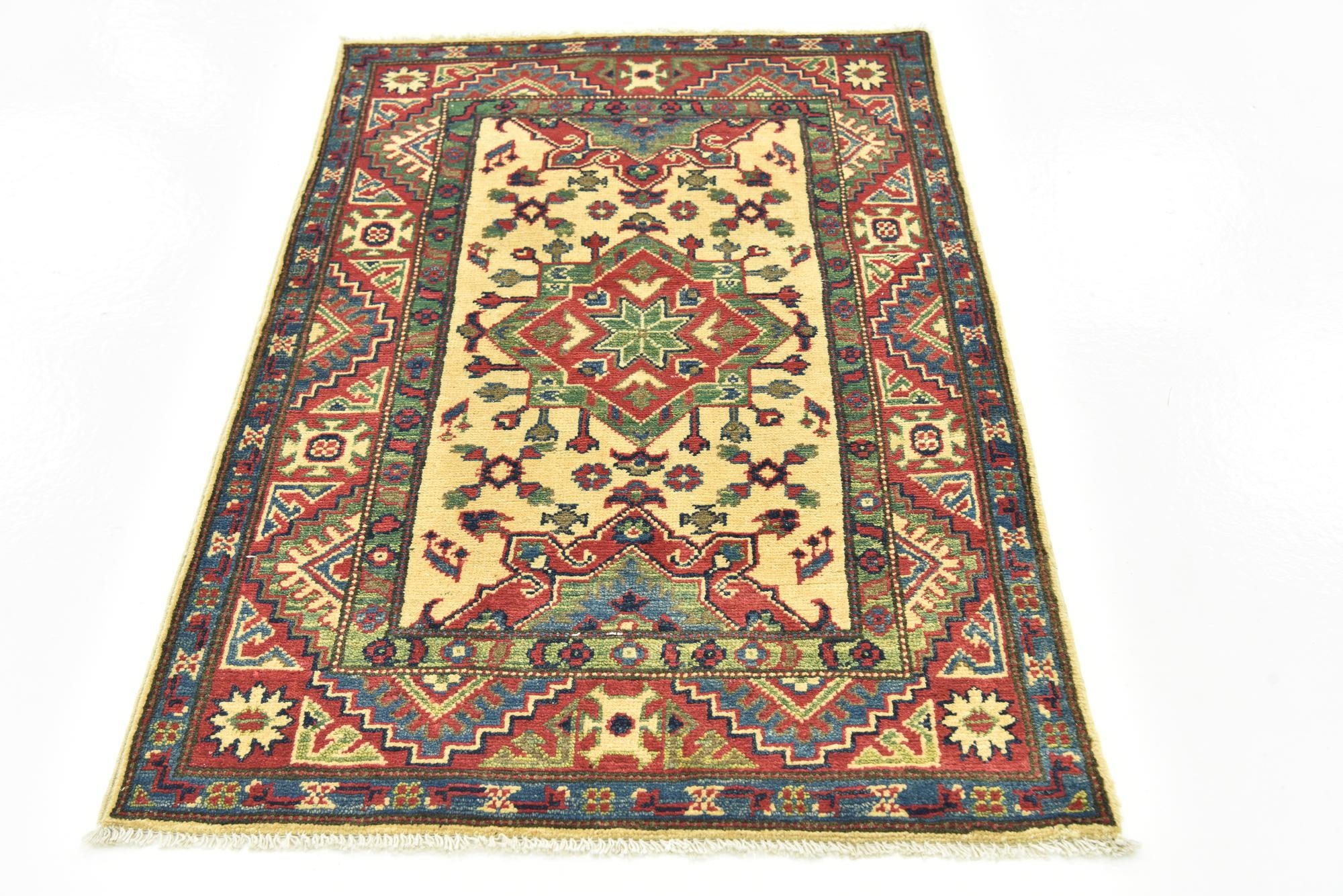 2' 9 x 4' 2 Hand Knotted Kazak Rug