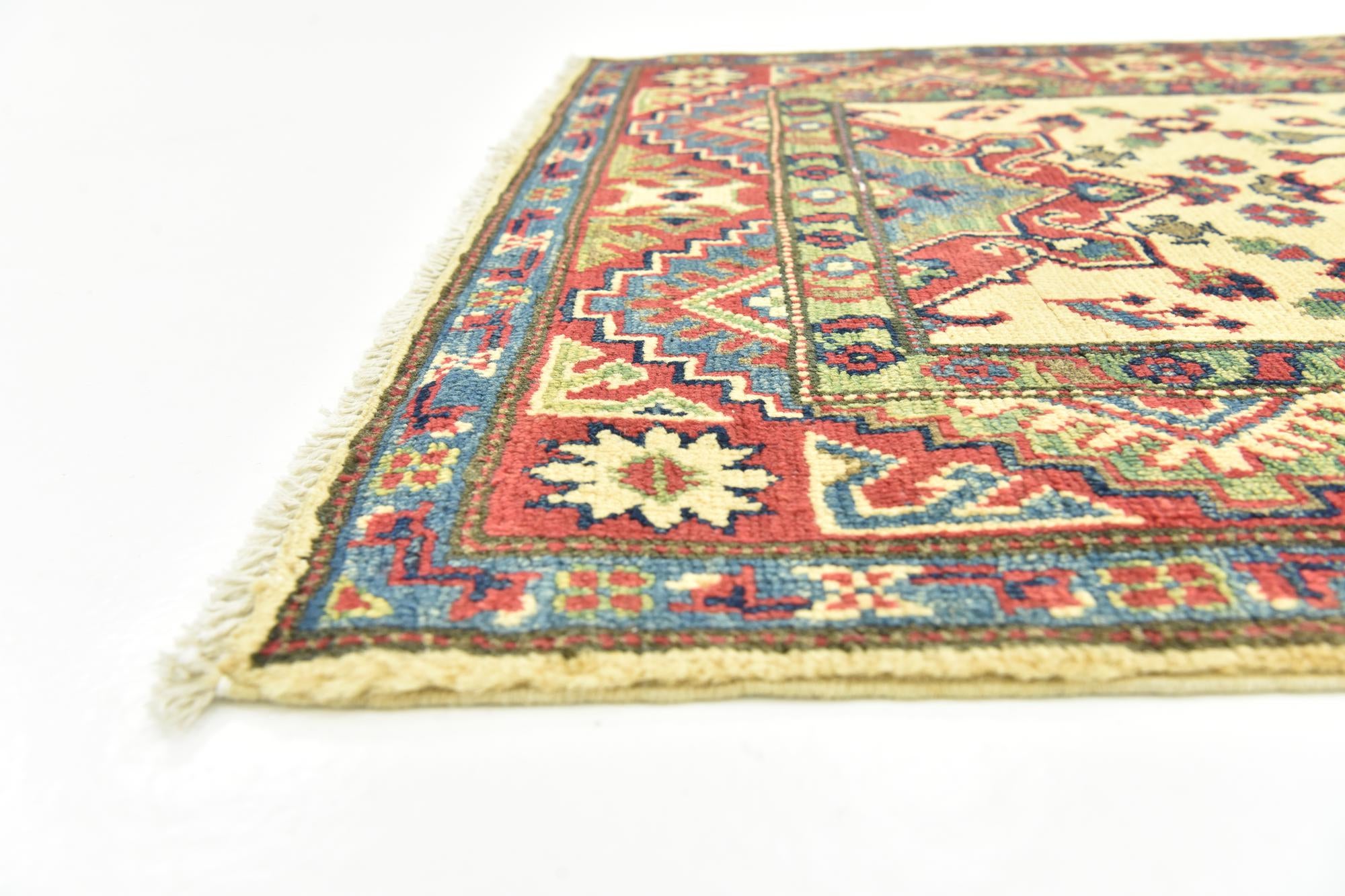 2' 9 x 4' 2 Hand Knotted Kazak Rug