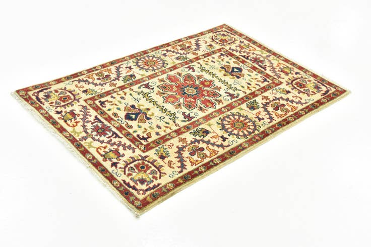 Detail image of 2' 9 x 4' 1 Hand Knotted Kazak Rug