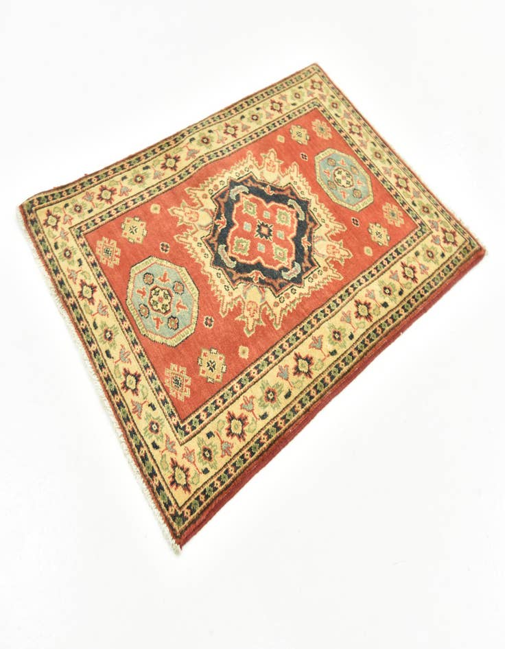 Detail image of 2' 9 x 4'  Hand Knotted Kazak Rug