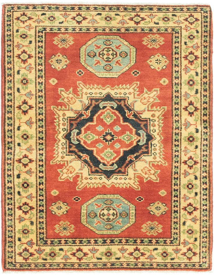 Detail image of 2' 9 x 4' Hand Knotted Kazak Rug