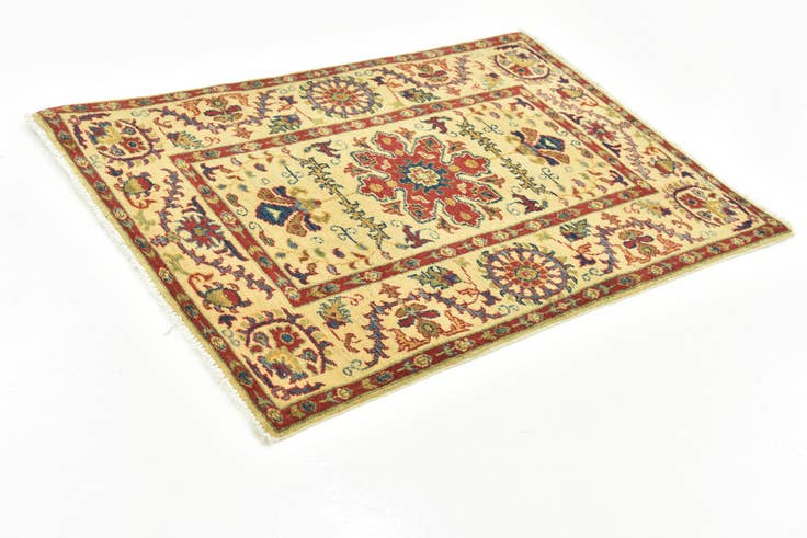 Detail image of 2' 9 x 4' Hand Knotted Kazak Rug