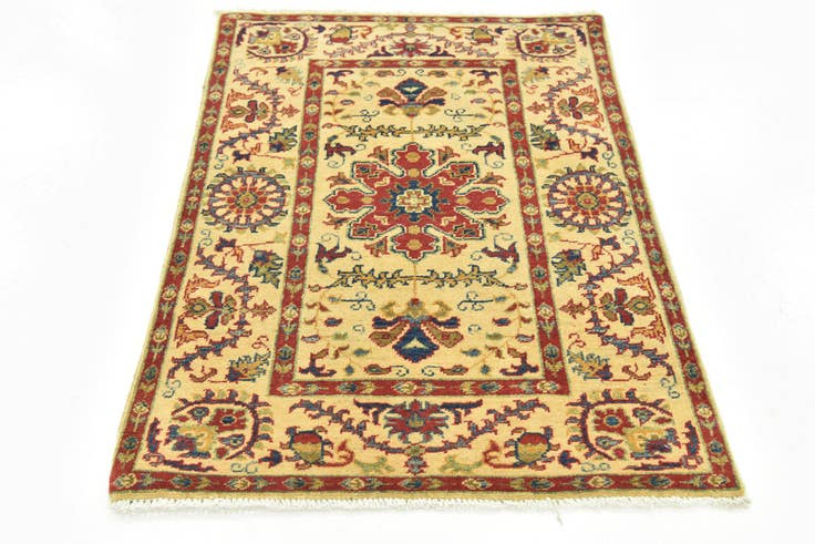 Detail image of 2' 9 x 4' Hand Knotted Kazak Rug