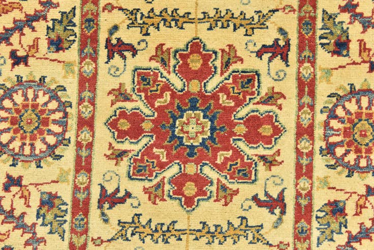 Detail image of 2' 9 x 4' Hand Knotted Kazak Rug