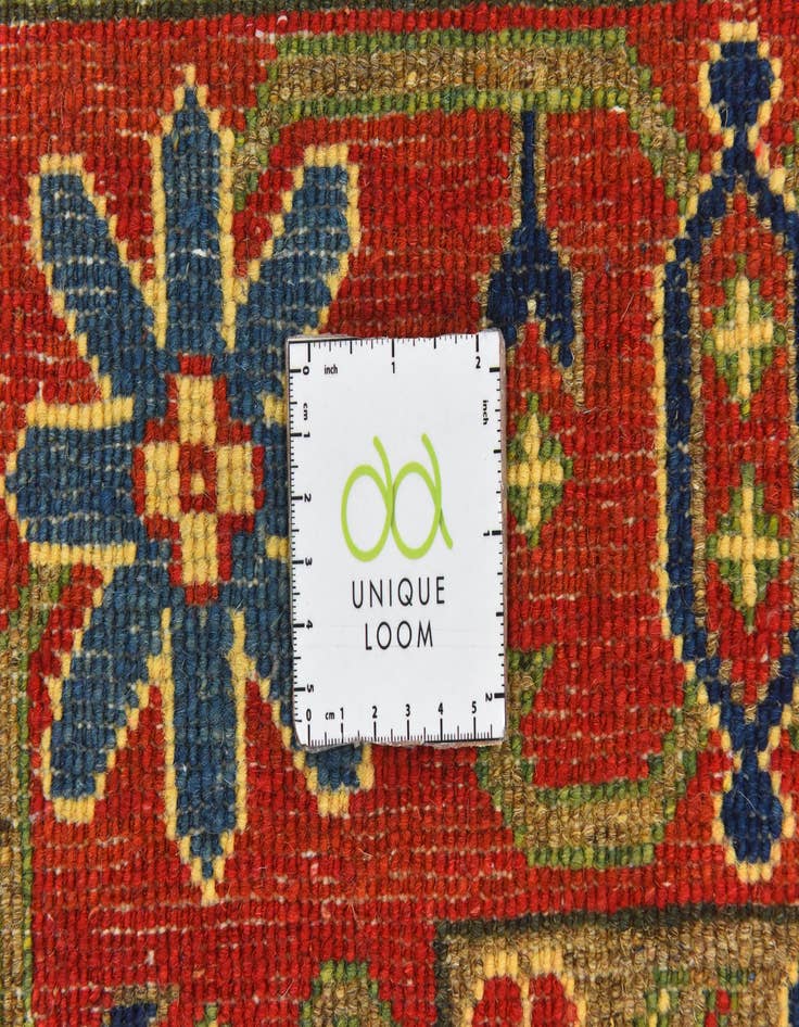 Detail image of 4' 1 x 6' 2 Hand Knotted Kazak Rug