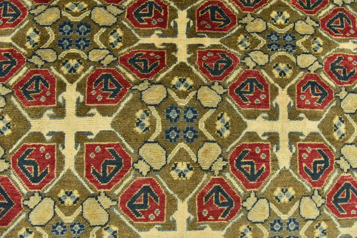 Detail image of 6' 9 x 9' 9 Hand Knotted Kazak Rug