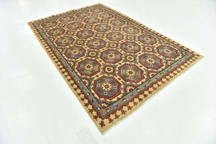 6' x 9' Hand Knotted Kazak Rug
