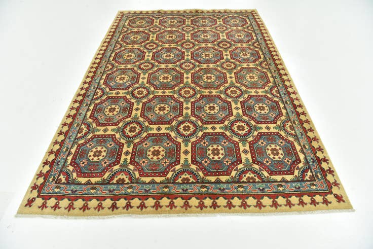 Detail image of 6' x 9' Hand Knotted Kazak Rug