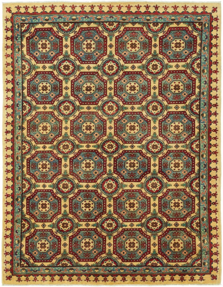 Detail image of 6' x 9' Hand Knotted Kazak Rug