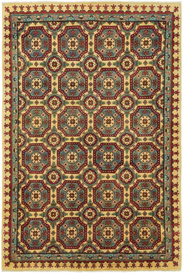 Detail image of 6' x 9' Hand Knotted Kazak Rug