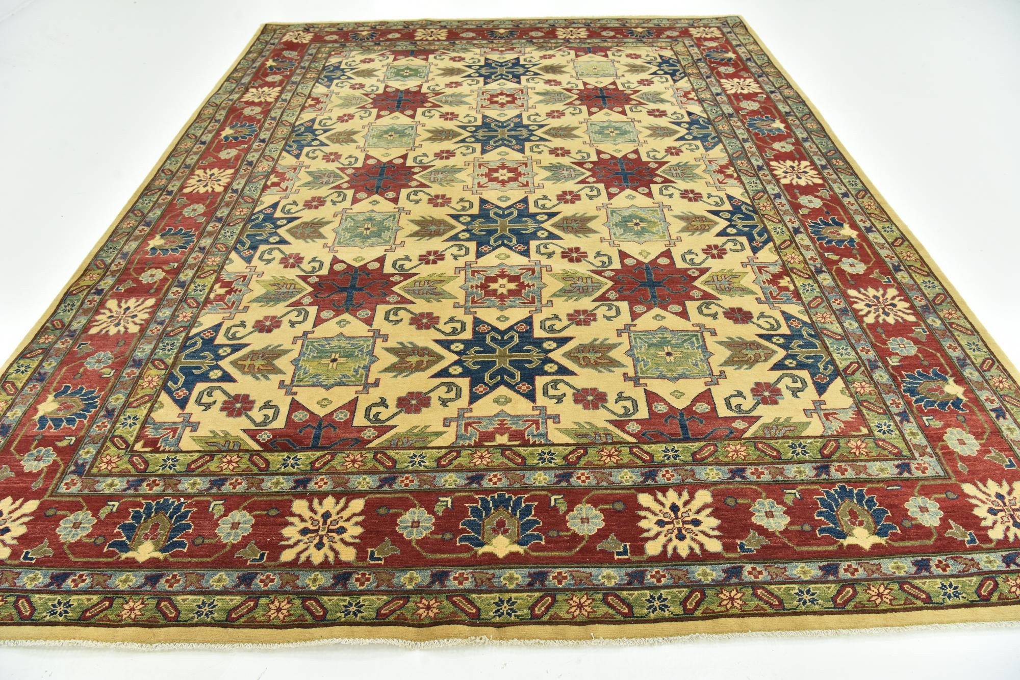 270cm x 355cm anudado a mano Kazak Alfombra