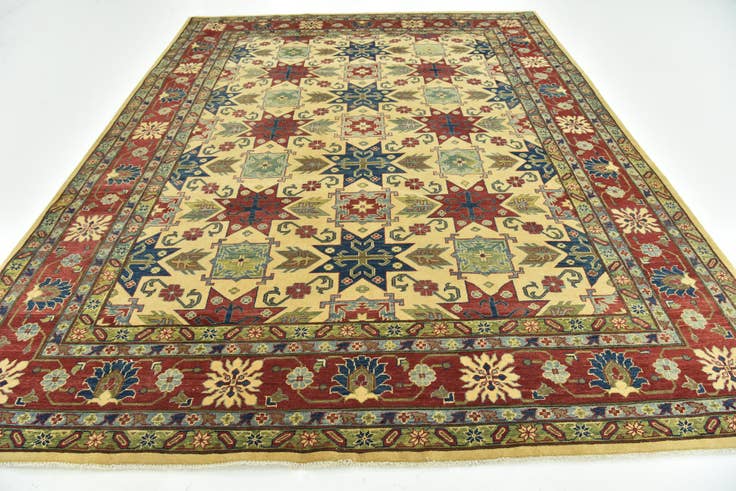 Detail image of 270cm x 355cm anudado a mano Kazak Alfombra