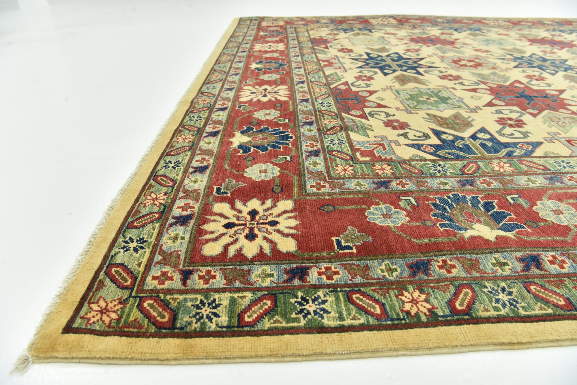 270cm x 355cm anudado a mano Kazak Alfombra