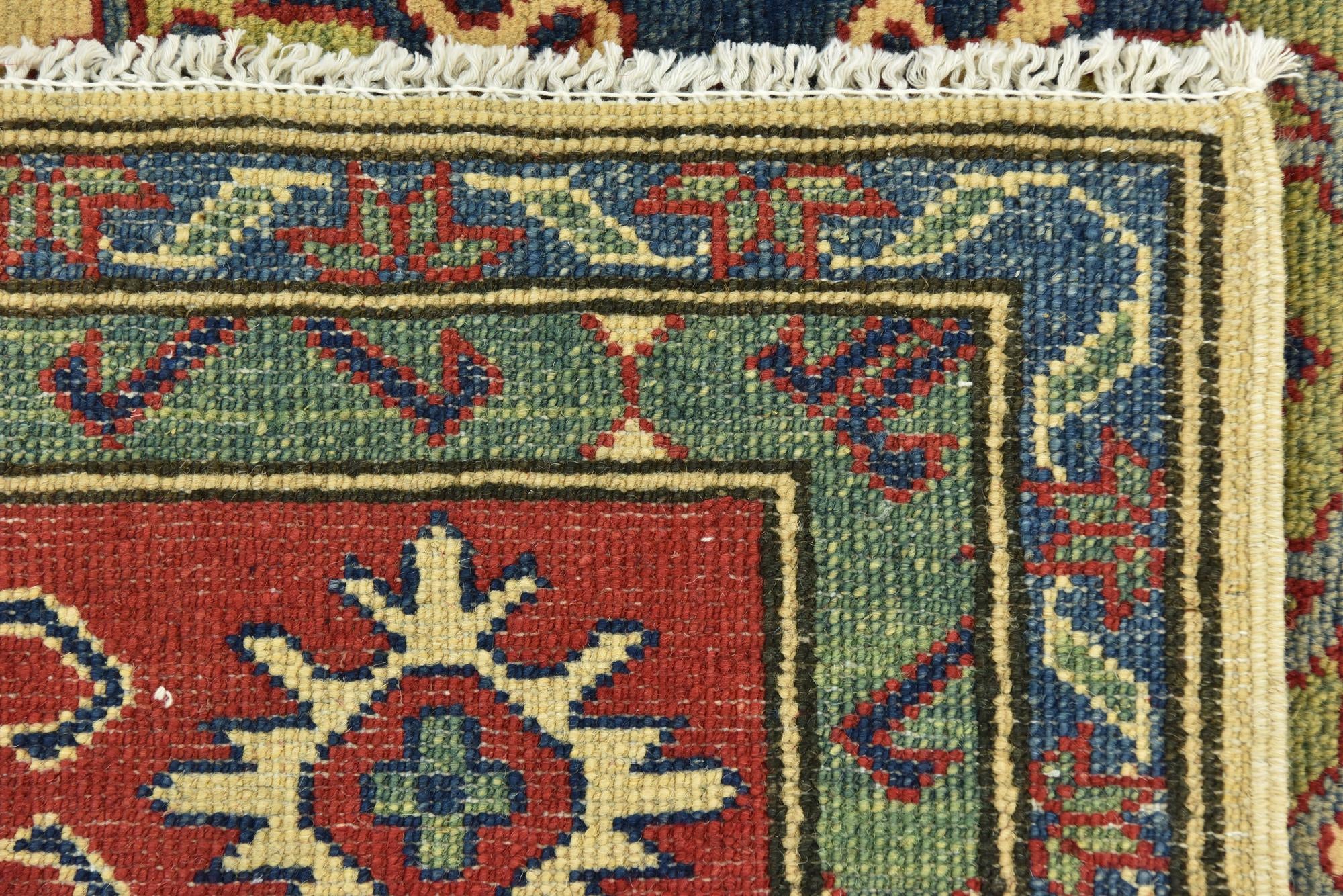 6' 8 x 9' 2 Hand Knotted Kazak Rug