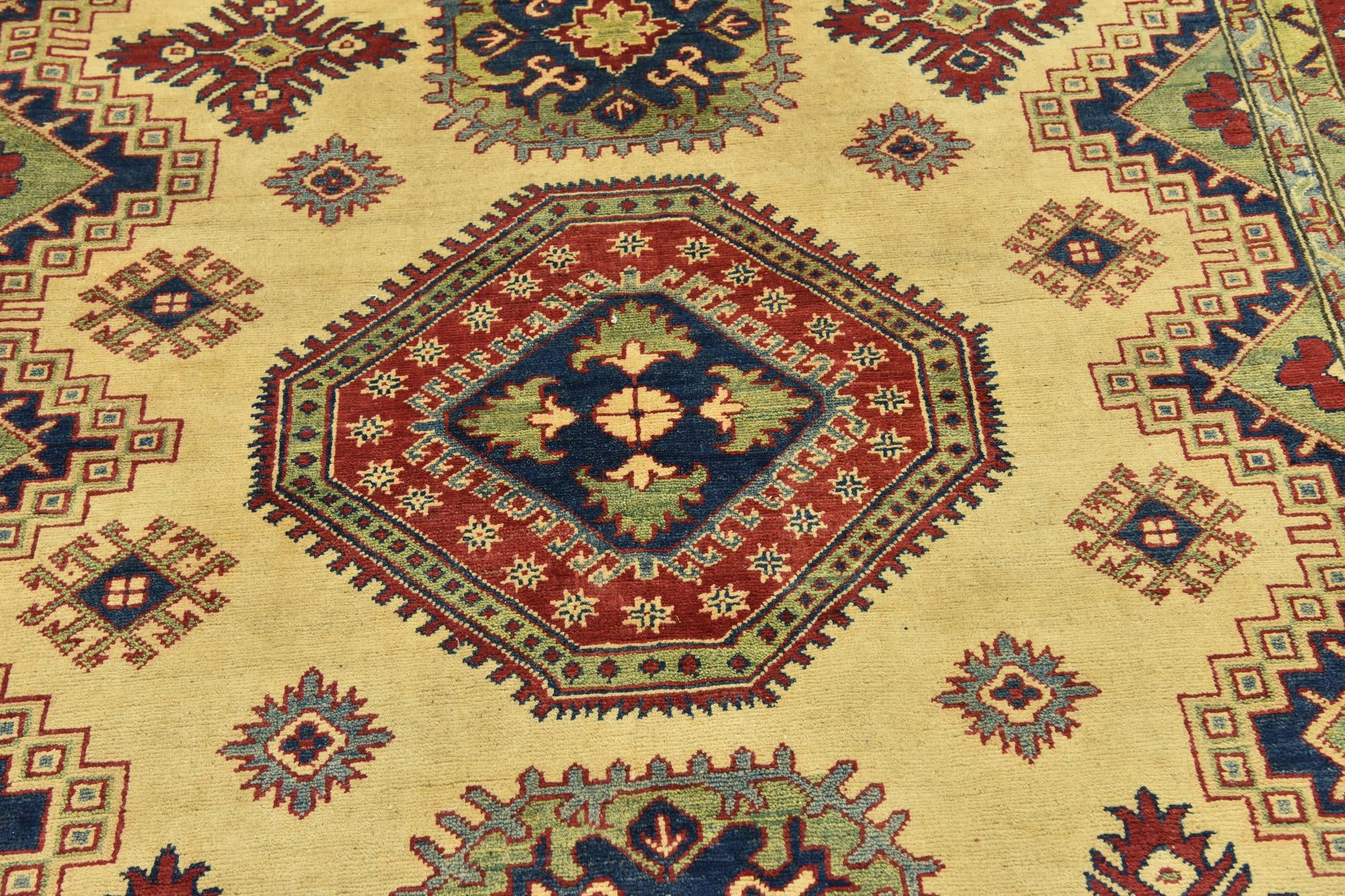 6' 8 x 9' 2 Hand Knotted Kazak Rug