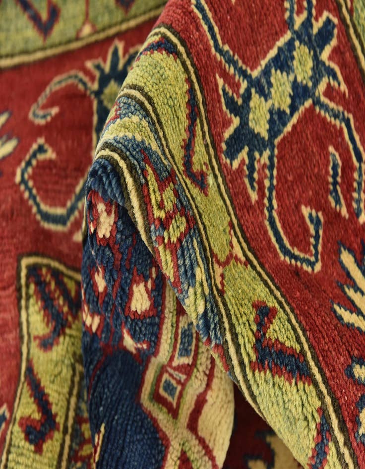 Detail image of 6' 8 x 9' 2  Hand Knotted Kazak Rug