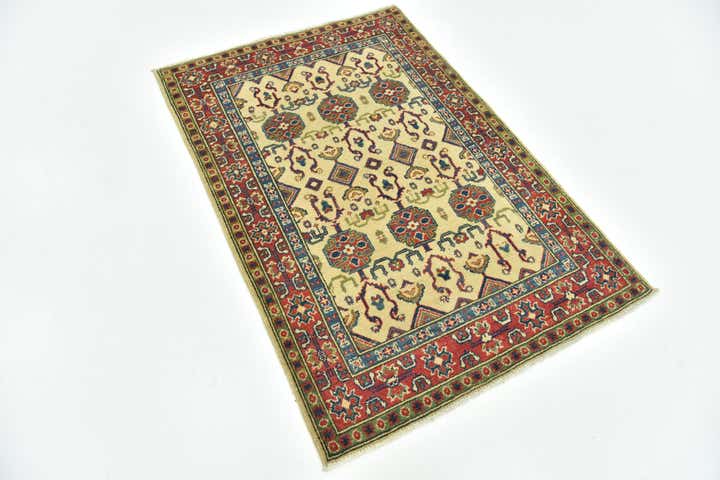 3' 4 x 5' Hand Knotted Kazak Rug