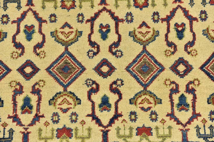 Detail image of 3' 4 x 5' Hand Knotted Kazak Rug