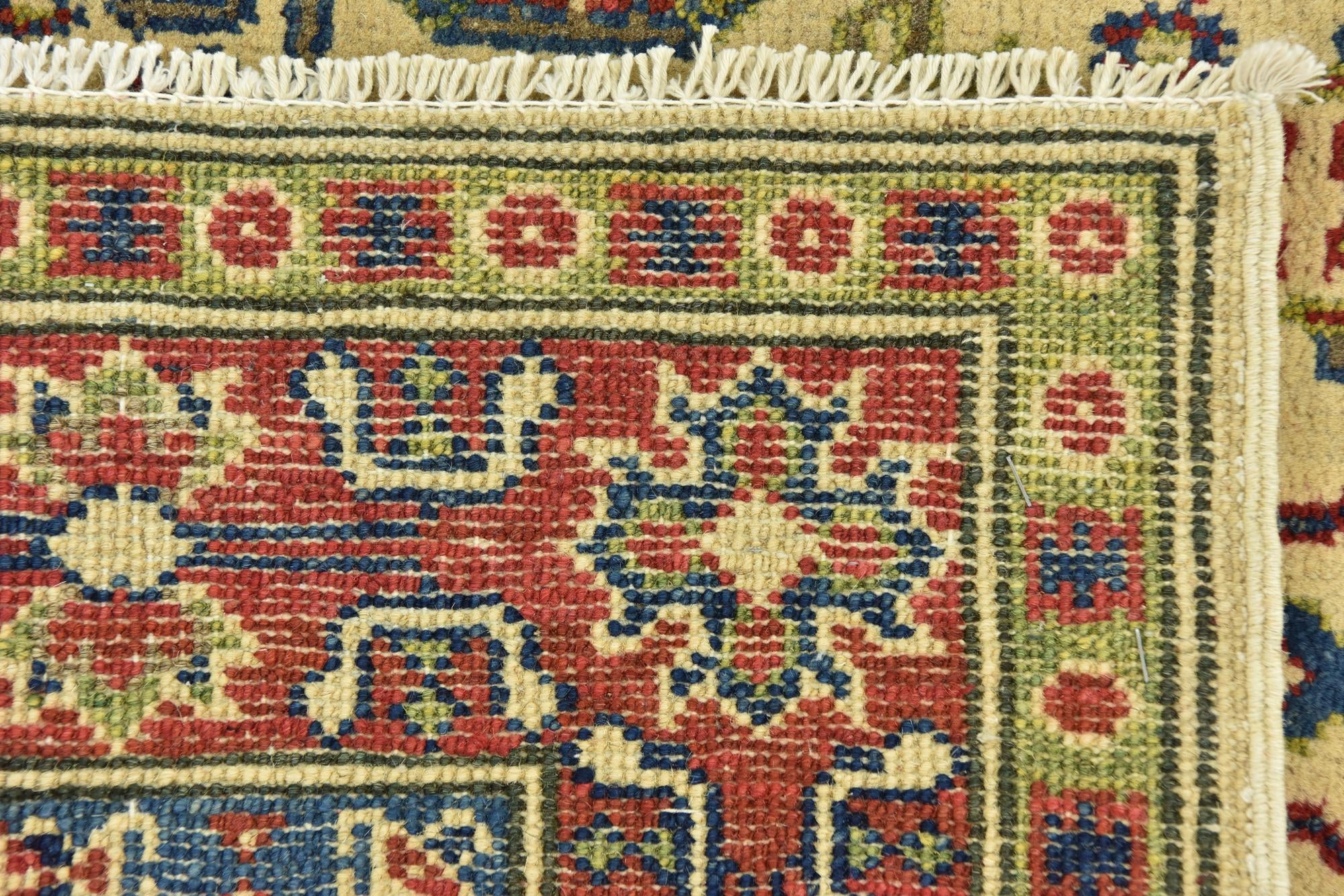 3' 4 x 5' Hand Knotted Kazak Rug
