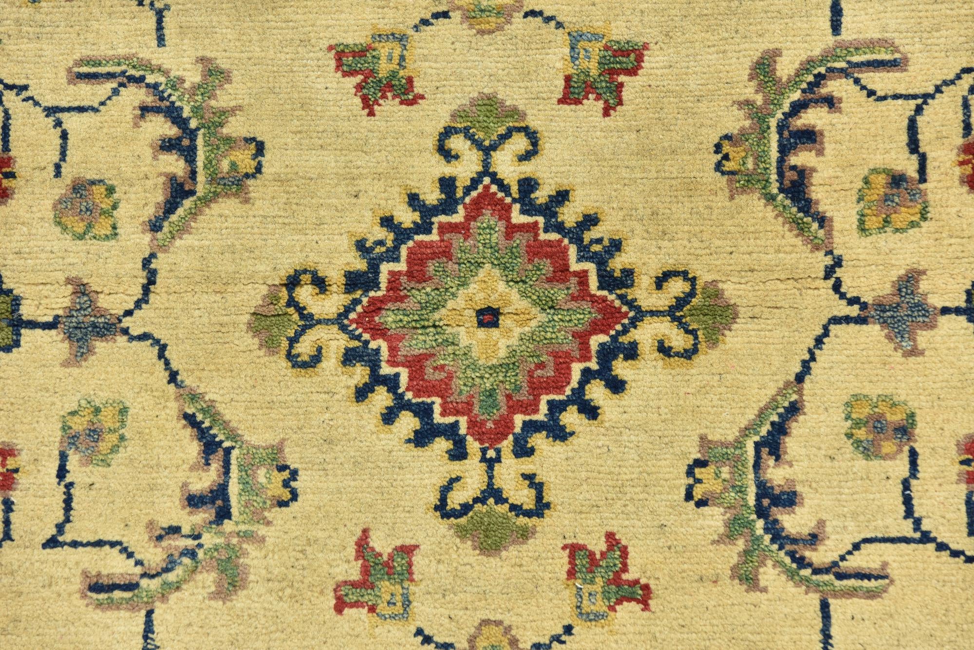 3' 4 x 5' 2 Hand Knotted Kazak Rug