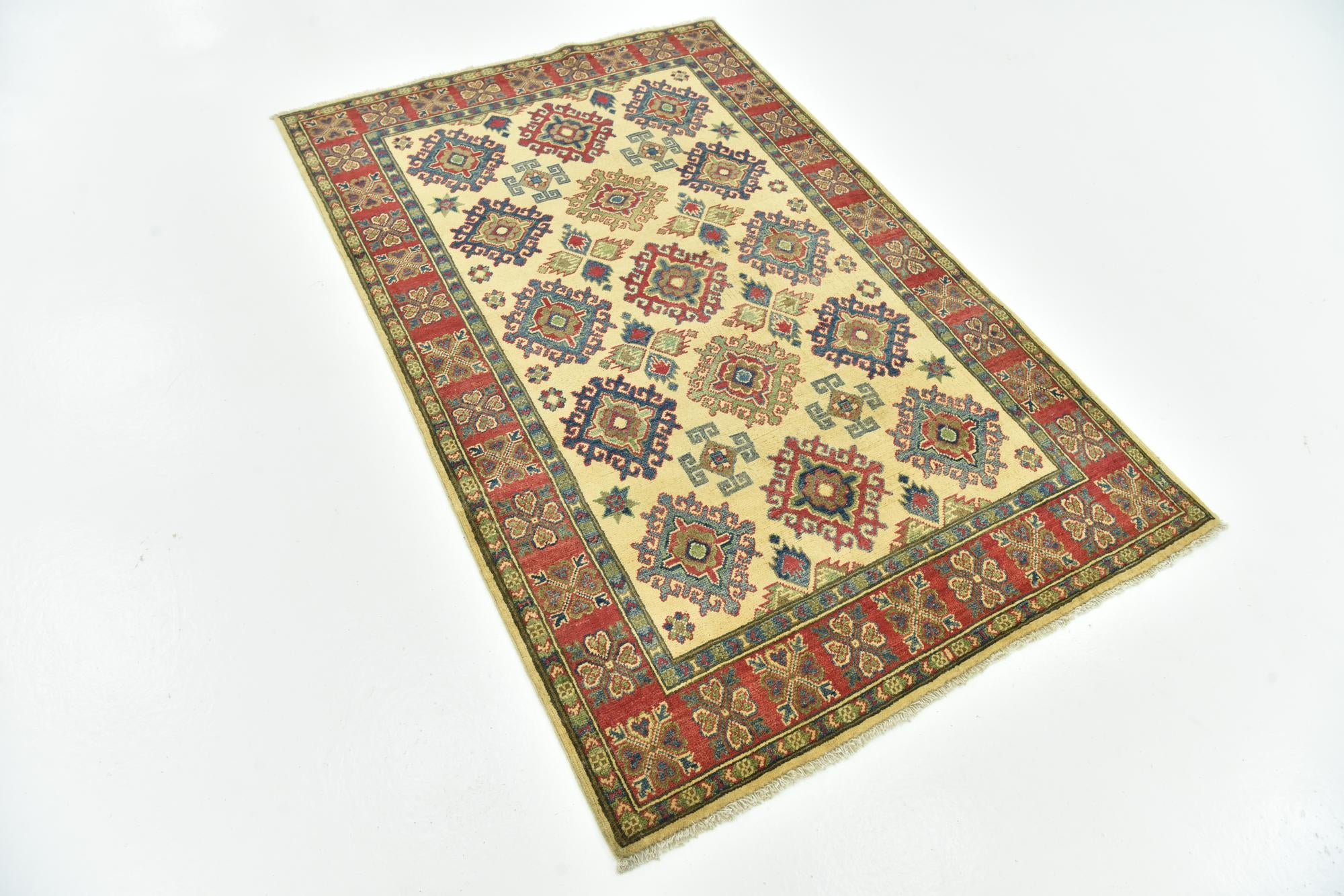 4' 2 x 6' 2 Hand Knotted Kazak Rug