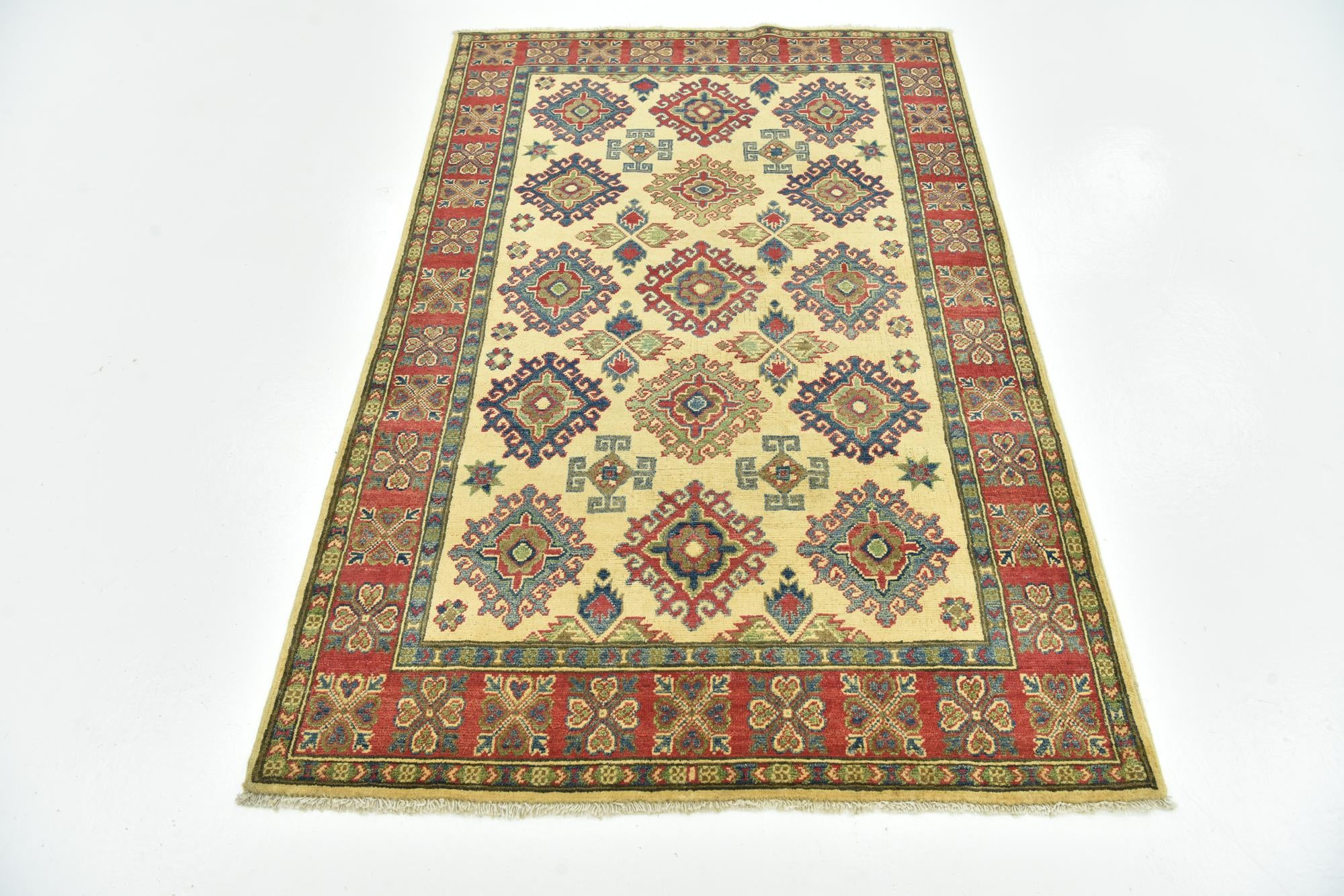 4' 2 x 6' 2 Hand Knotted Kazak Rug