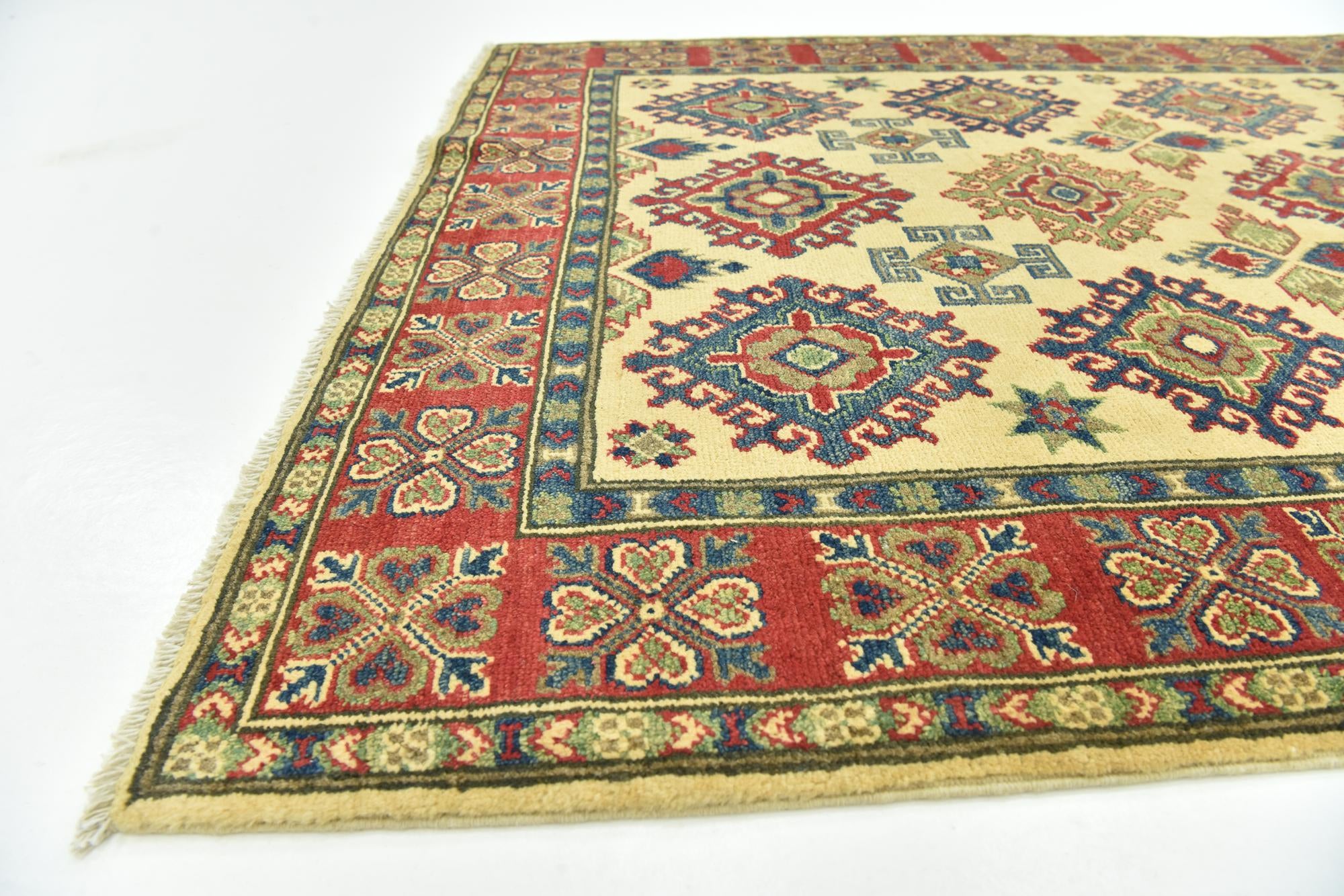 4' 2 x 6' 2 Hand Knotted Kazak Rug