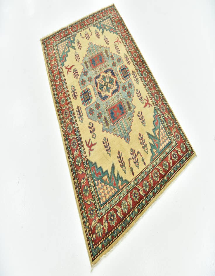 Detail image of 4' x 6'  Hand Knotted Kazak Rug