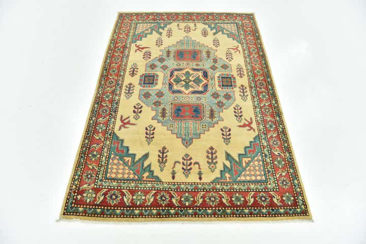 4' x 6' Hand Knotted Kazak Rug