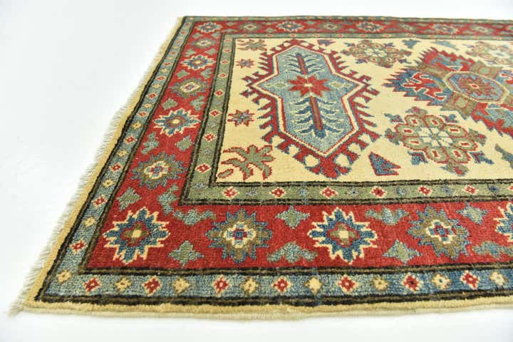 3' 3 x 4' 9 Hand Knotted Kazak Rug