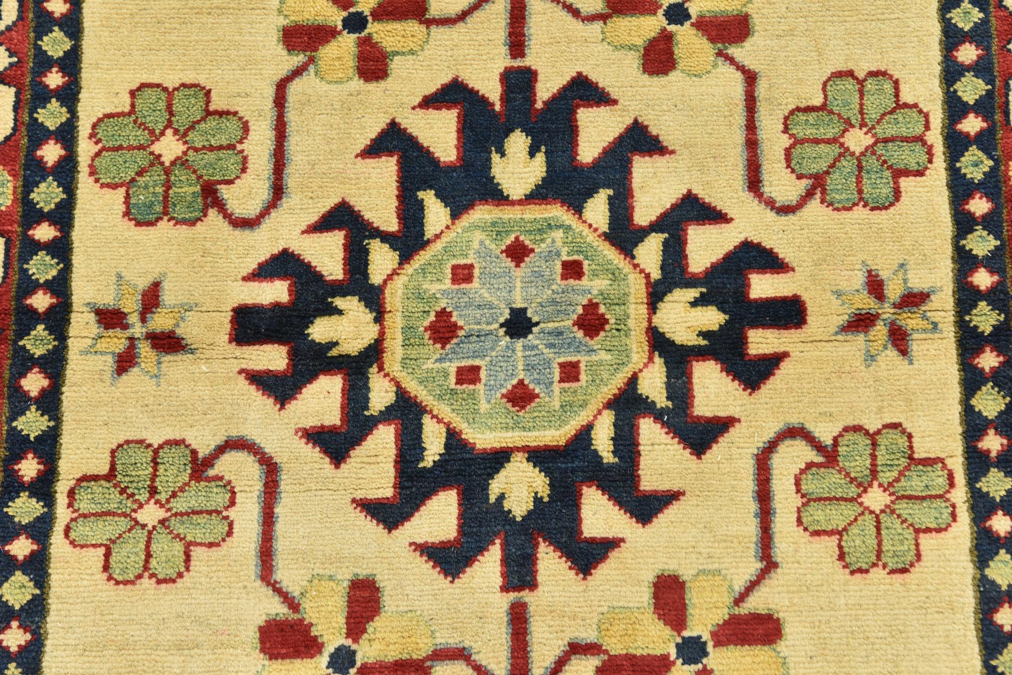 3' 3 x 5' Hand Knotted Kazak Rug