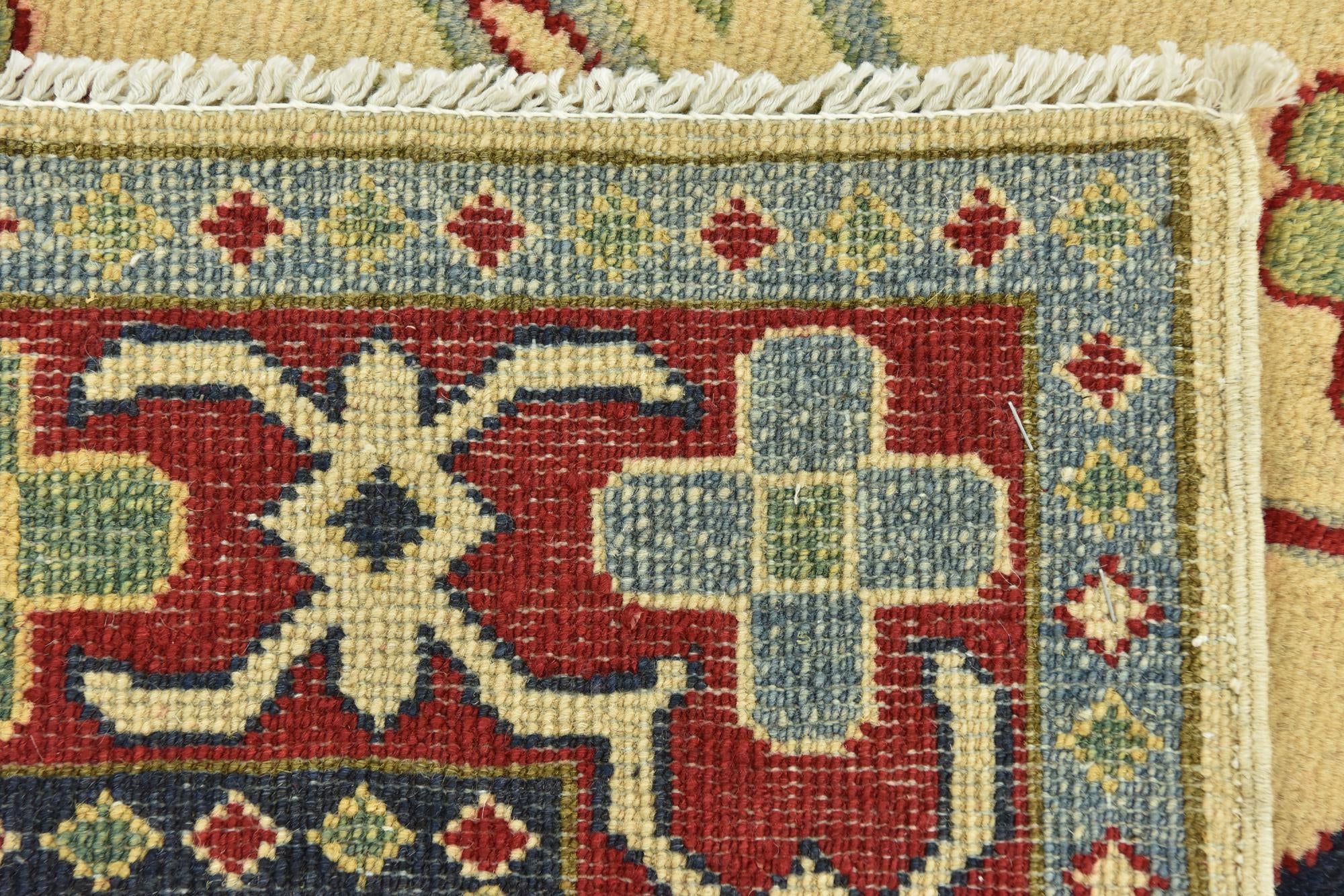 3' 3 x 5' Hand Knotted Kazak Rug