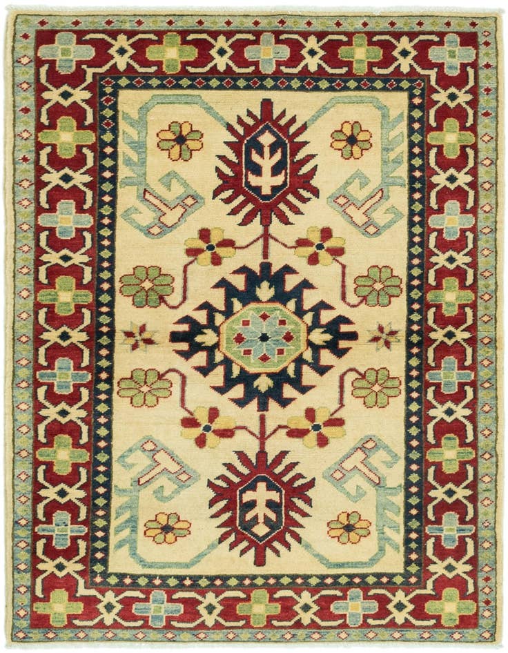 Detail image of 3' 3 x 5' Hand Knotted Kazak Rug