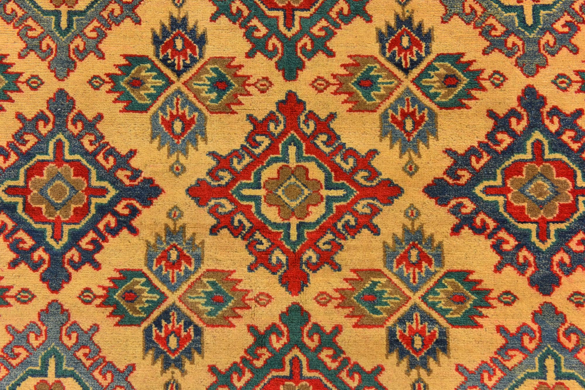5' x 7' Hand Knotted Kazak Rug
