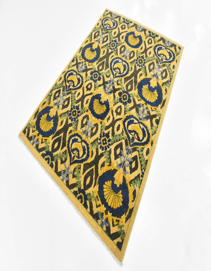 Detail image of 4' 10 x 6' 9 Hand Knotted Kazak Rug