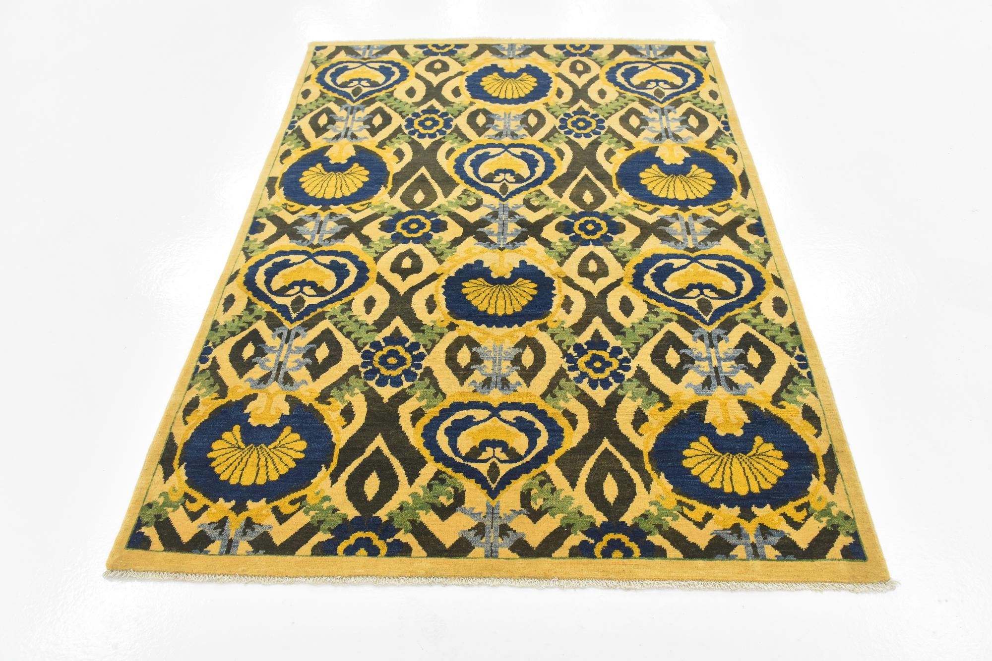 4' 10 x 6' 9 Hand Knotted Kazak Rug